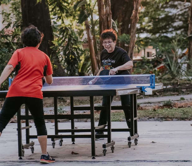  table tennis setup